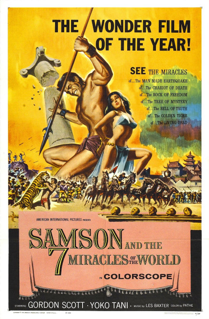 Samson And Seven Miracles Of World 01 Poster Canvas Movie Film Print A0 A1 A2 A3
