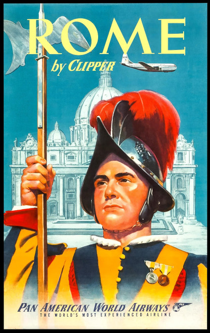 51290662642_Rome by Clipper, Pan American World Airways, c. 1950s.-artofuniverse