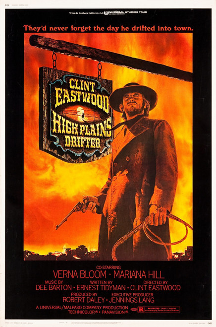 High Plains Drifter (1973)_1 Movie Film Poster Canvas iconic design