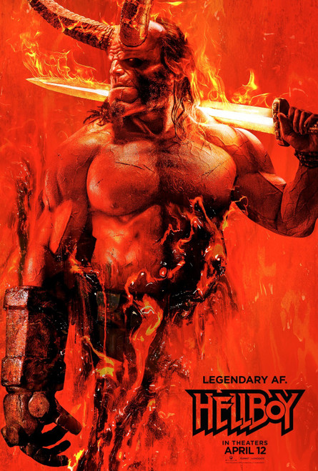 Hellboy (2019)_1 Movie Film Poster Canvas iconic design