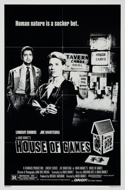 House of Games (1987)_0 Movie Film Poster Canvas iconic design