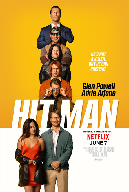 Hit Man (2024)_1 Movie Film Poster Canvas iconic design