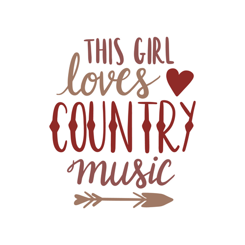 This Girl Loves Country Music Poster Canvas Movie Film Print A0 A1 A2 A3 A4 A5 A