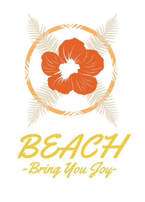 Beach Bring You Joy Poster Canvas Movie Film Print A0 A1 A2 A3 A4 A5 A6 Art Wall