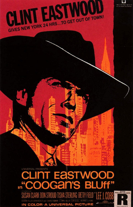 Coogan_s Bluff (1968)_0 Movie Film Poster Canvas iconic design