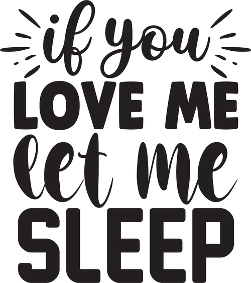 if you love me let me sleep (2) Poster Canvas Movie Film Print A0 A1 A2 A3 A4 A5