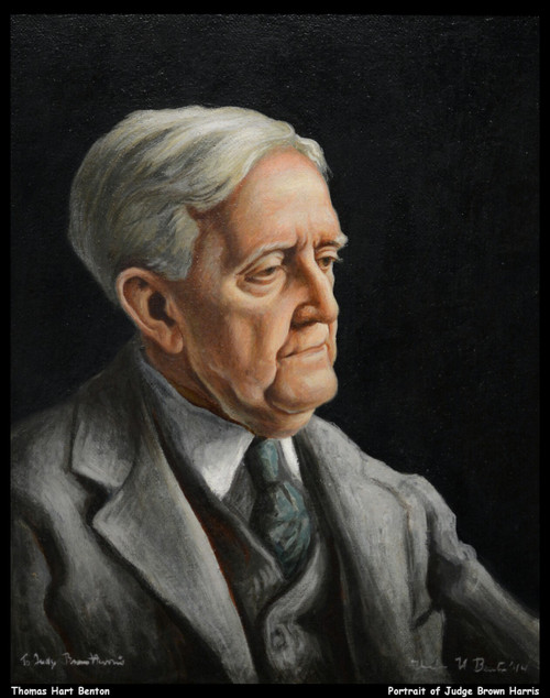 thomas-hart-benton---portrait-of-judge-brown-harris--jpb_22462491007_o(1) Poster