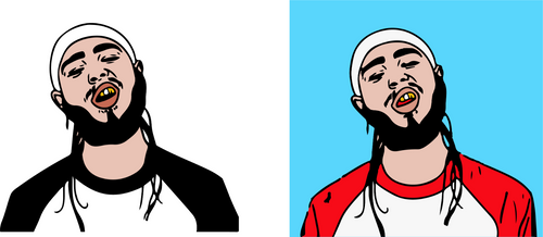 Post-malone-56 Poster Canvas Movie Film Print A0 A1 A2 A3 A4 A5 A6 Art Wall Deco