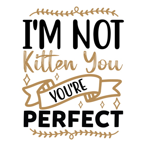 I'm not kitten you,you're perfect-01 Poster Canvas Movie Film Print A0 A1 A2 A3