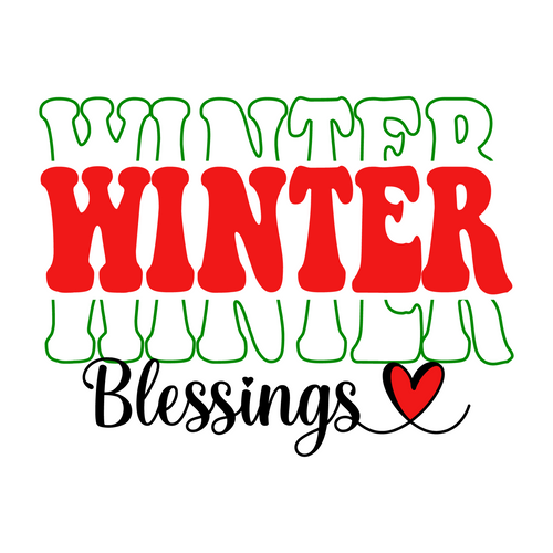 Winter Blessings-01 (3) Poster Canvas Movie Film Print A0 A1 A2 A3 A4 A5 A6 Art