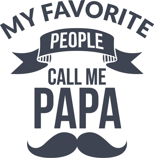 My favorite people call me papa 02 (2) Poster Canvas Movie Film Print A0 A1 A2 A