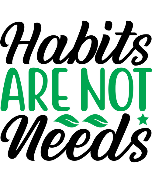 Habits are not needs-01 (4) Poster Canvas Movie Film Print A0 A1 A2 A3 A4 A5 A6
