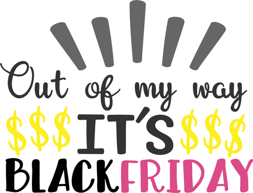 out of my way its black friday 3 Poster Canvas Movie Film Print A0 A1 A2 A3 A4 A