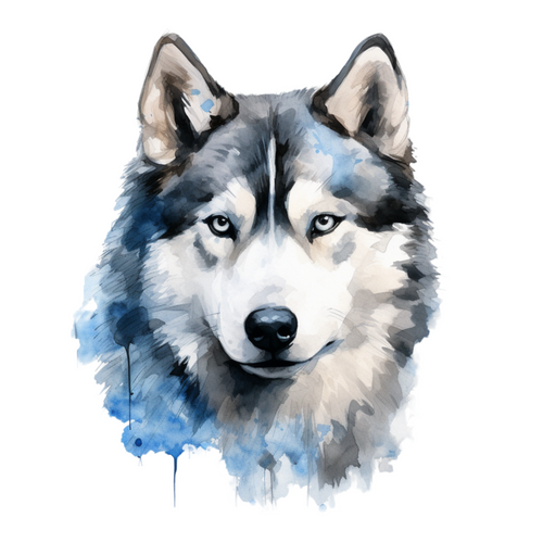 Siberian Husky (1) Poster Canvas Movie Film Print A0 A1 A2 A3 A4 A5 A6 Art Wall