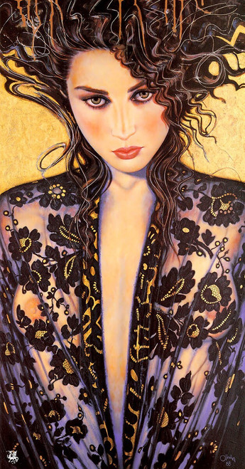 vintage art - cheesecake collection 2 - ma olivia - isabella Poster Canvas Movie