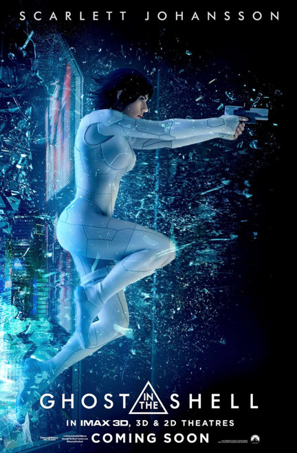 Ghost in the Shell (2017)_4 Movie Film Poster Canvas iconic design