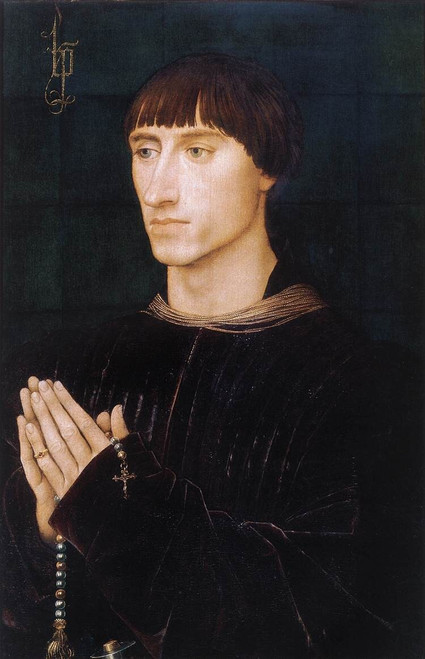 Weyden_Portrait_Diptych_of_Philippe_de_Croy_(right_wing) Poster Canvas Movie Fil