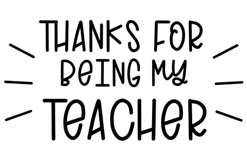 thanks for being my teacher (2) Poster Canvas Movie Film Print A0 A1 A2 A3 A4 A5