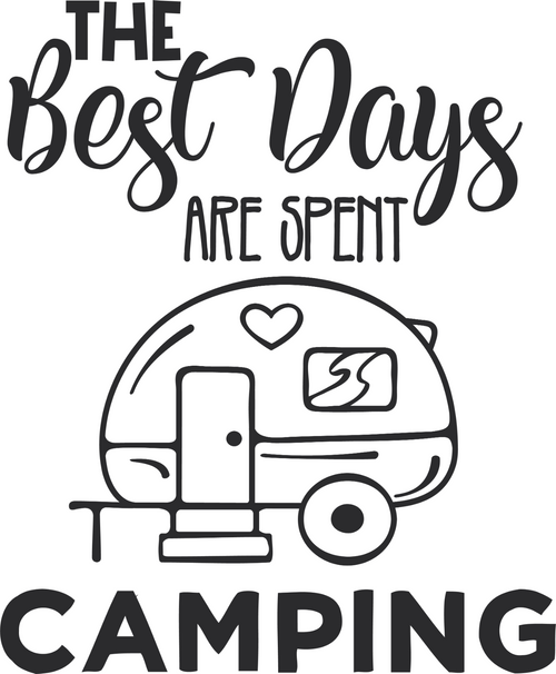 The Best Days Are Spent Camping Poster Canvas Movie Film Print A0 A1 A2 A3 A4 A5
