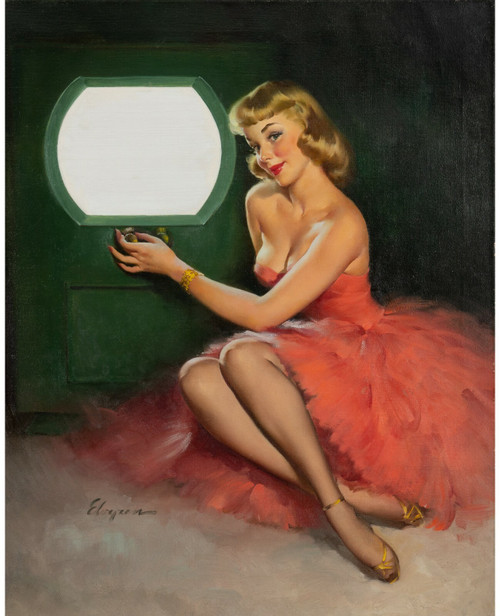 Pinup Girl - Good Looking 1950 Poster Canvas Picture Art Movie Car Game Film