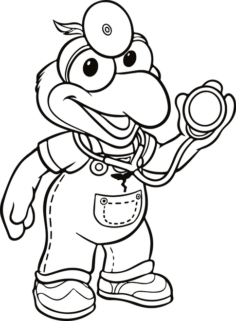 muppet-babies-bw 15 Poster Canvas Movie Film Print A0 A1 A2 A3 A4 A5 A6 Art Wall