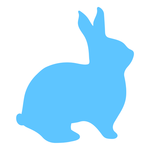 Bunny-rabbit-outline_12 Poster Canvas Movie Film Print A0 A1 A2 A3 A4 A5 A6 Art