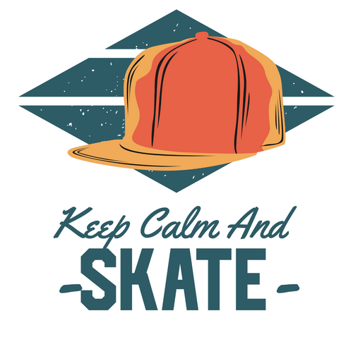 Keep Calm and Skate Poster Canvas Movie Film Print A0 A1 A2 A3 A4 A5 A6 Art Wall