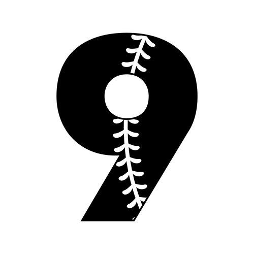 Baseball-Numbers-with-Stitches_30 Poster Made to Order Canvas Print A0 A1 A2 A3