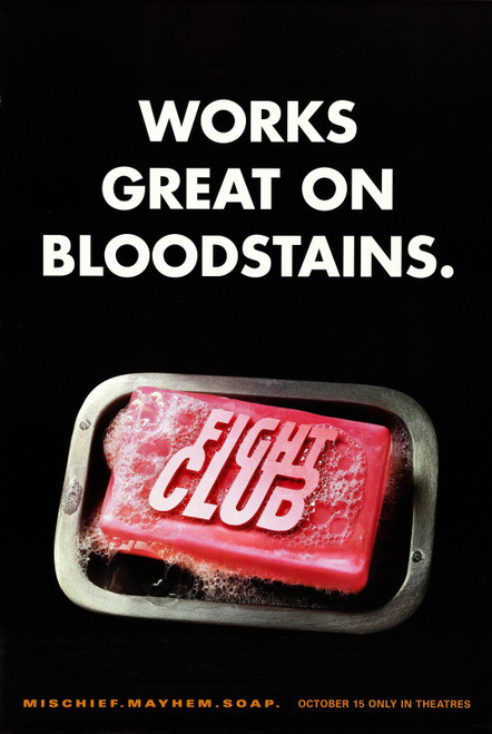 Fight Club (1999)_1 Movie Film Poster Canvas iconic design