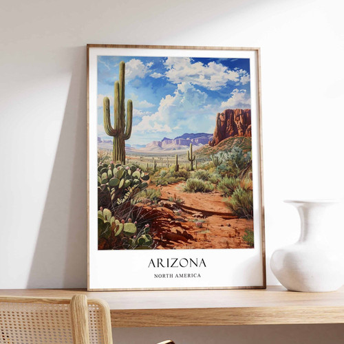 5_Arizona Poster, Home Decor, Travel Art, North American Wall Art, United States