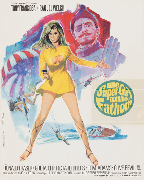 Fathom (1967)_7 Movie Film Poster Canvas iconic design