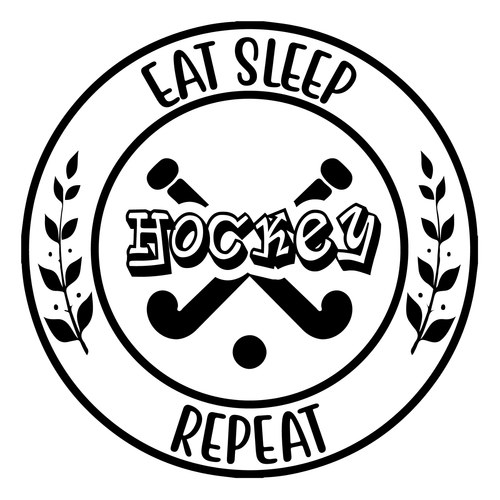 Eat Sleep Hockey Repeat=2-01 (2) Poster Canvas Movie Film Print A0 A1 A2 A3 A4 A