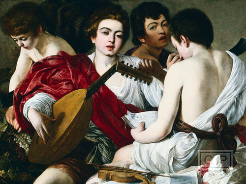 The Musicians - Caravaggio (higher detail 2) Poster Canvas Movie Film Print A0 A