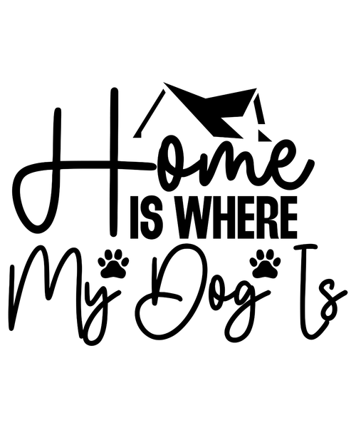 Home Is Where My Dog Is-01 (2) Poster Canvas Movie Film Print A0 A1 A2 A3 A4 A5