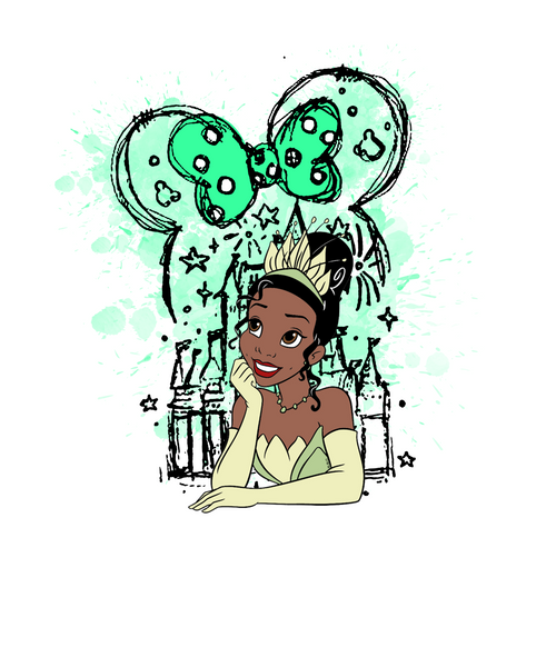 Tiana Poster Canvas Movie Film Print A0 A1 A2 A3 A4 A5 A6 Art Wall Decoration
