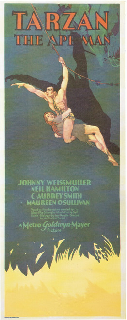 Tarzan The Ape Man-1932 Poster Canvas Movie Film Print A0 A1 A2 A3 A4 A5 A6 Art