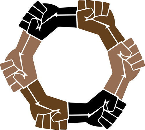 UNITEDBLACKPOWERFISTS (2) Poster Canvas Movie Film Print A0 A1 A2 A3 A4 A5 A6 Ar