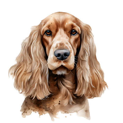English Cocker Spaniel (2) Poster Canvas Print Art Painting Decor Reprint wall A