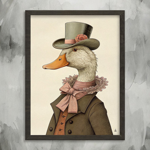 Vintage Duck Animal Wall Art Print Duck Poster Art Print Vintage Duck Picture (3