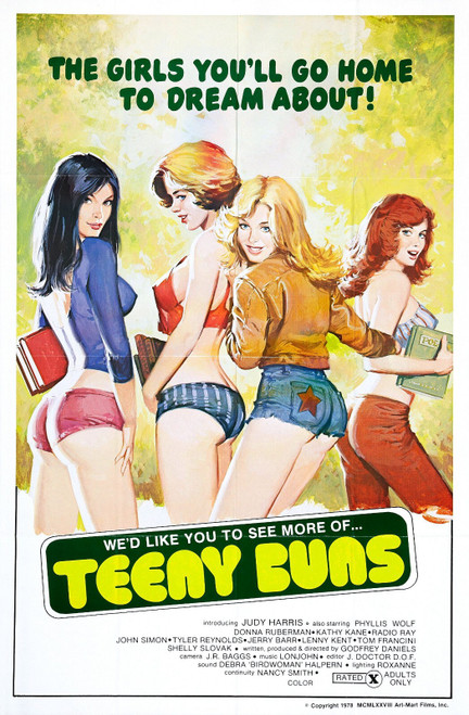 Teeny Buns 01 Poster Canvas Movie Film Print A0 A1 A2 A3 A4 A5 A6 Art Wall Decor