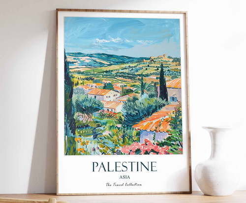 4_Palestine Print, Palestine Travel Poster, Islamic Decor, Islamic Art, Islamic