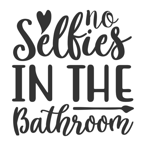 No selfies in the bathroom-01 (2) Poster Canvas Movie Film Print A0 A1 A2 A3 A4