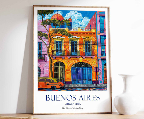 8_Buenos Aires Print, Buenos Aires Travel Poster, Latin Travel Print, Tropical D