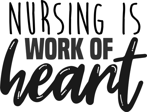 nursing is work of heart (2) Poster Canvas Movie Film Print A0 A1 A2 A3 A4 A5 A