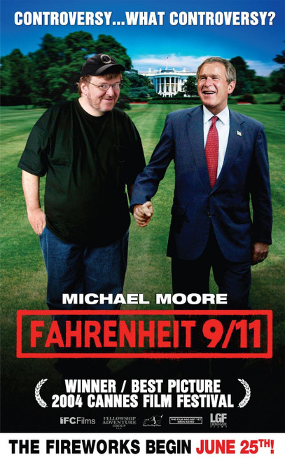 Fahrenheit 9_11 (2004)_1 Movie Film Poster Canvas iconic design