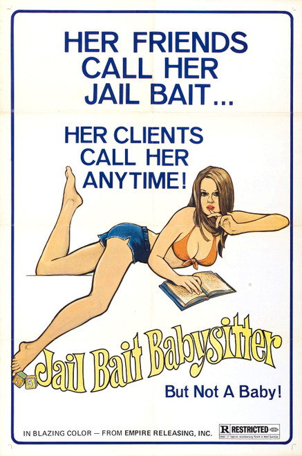 Jail Bait Babysitter Poster 01 Poster Canvas Movie Film Print A0 A1 A2 A3 A4 A5