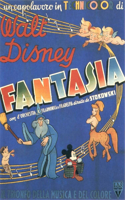 Fantasia (1940)_4 Movie Film Poster Canvas iconic design
