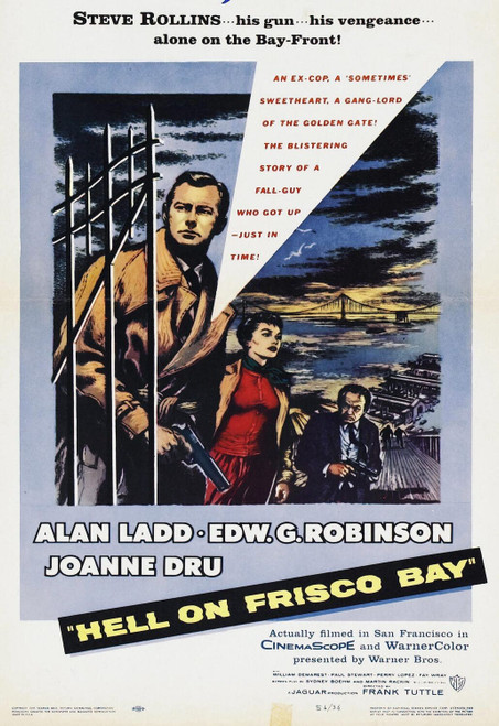 Hell on Frisco Bay (1955)_0 Movie Film Poster Canvas iconic design