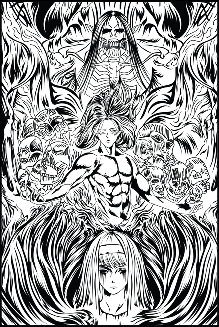 ATAQUEA LOS TITANES-07 Poster Canvas Movie Film Print A0 A1 A2 A3 A4 A5 A6 Art W