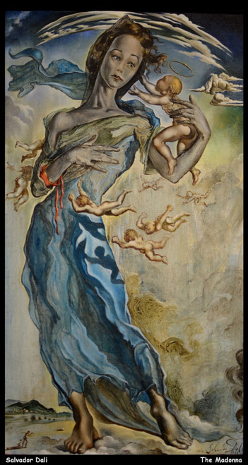 salvador-dali--the-madonna--jpb_15497923431_o(1) Poster Canvas Movie Film Print